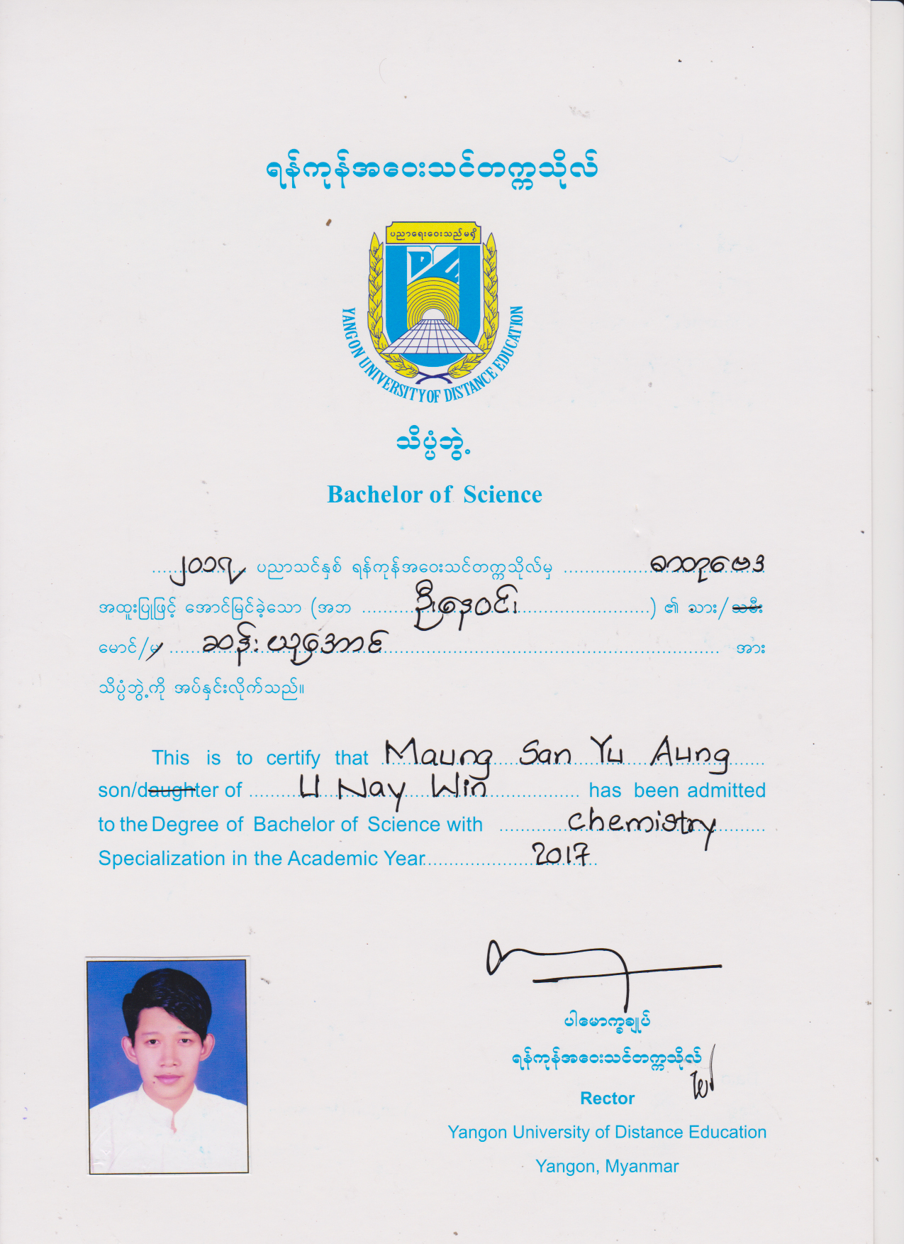 Bachelor of Science